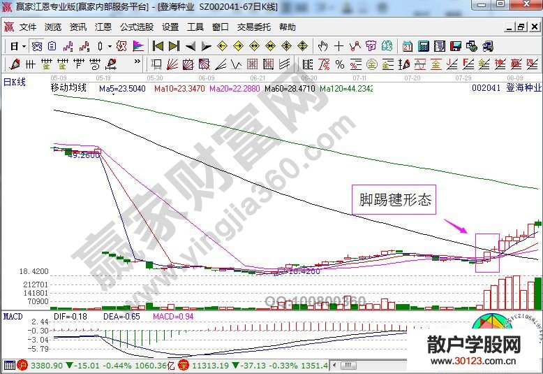 【股票知识干货】脚踢毽的技术原理以及操作技巧讲解